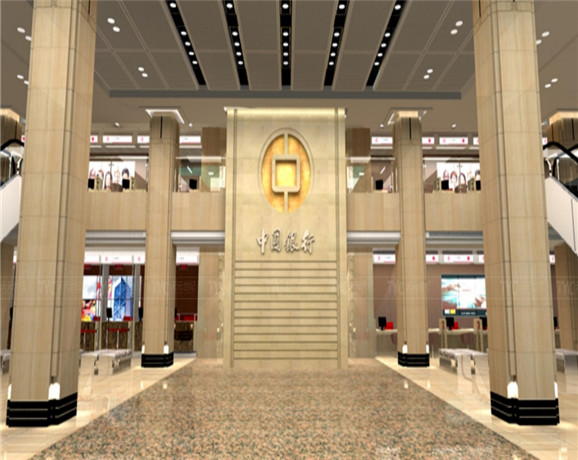中國銀行辦公樓設計裝修案例
